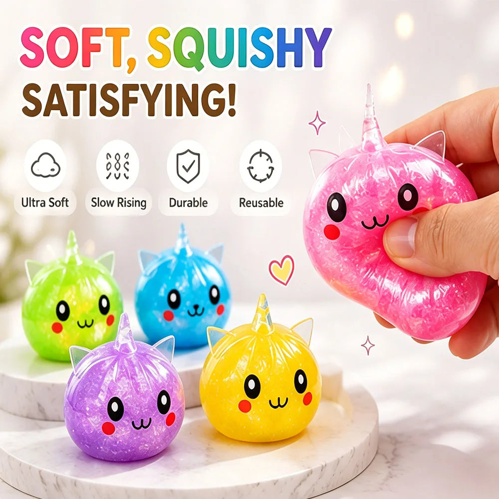 Mini Unicorn Bao Bun Squishy