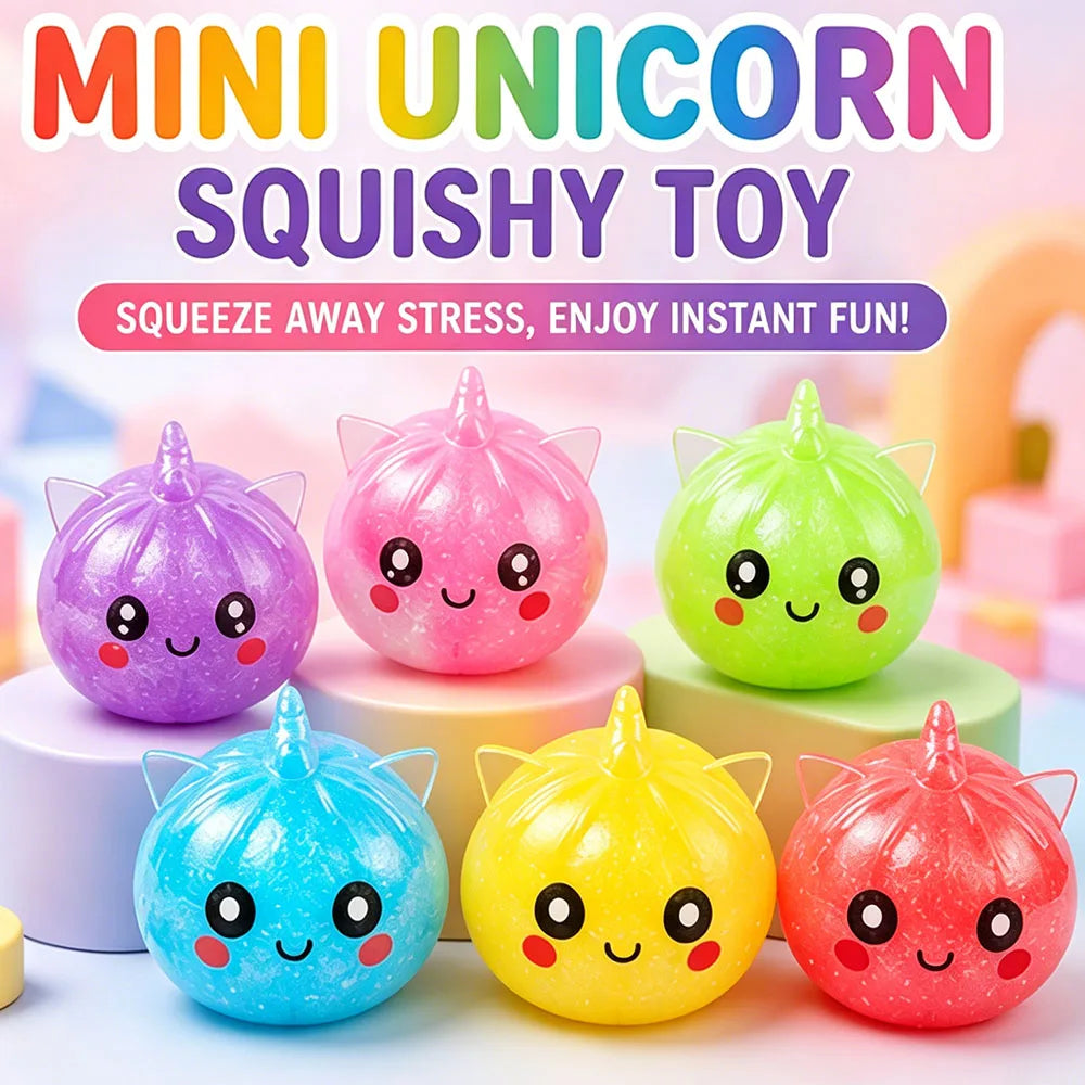 Mini Unicorn Bao Bun Squishy