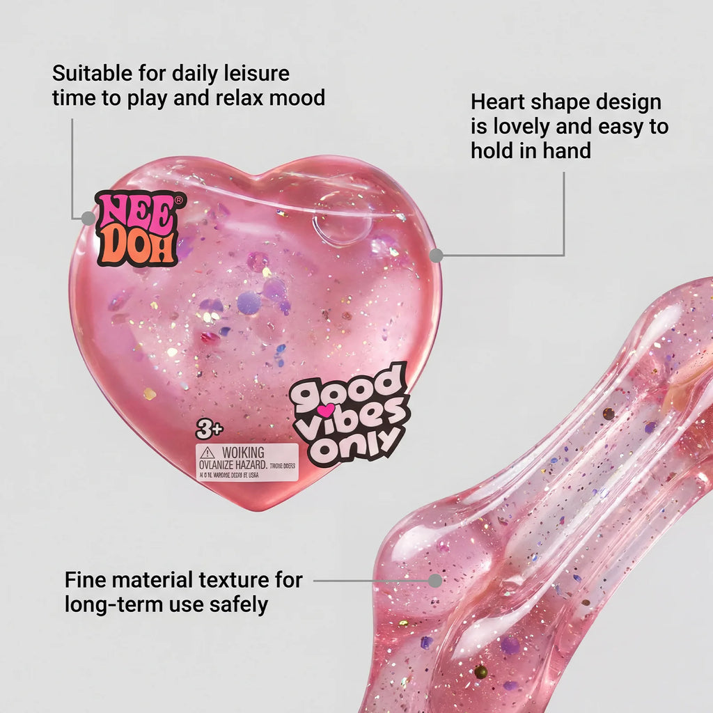 Heart-Shaped Squishy NeeDoh Type
