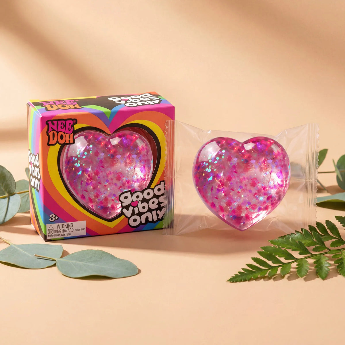 Heart-Shaped Squishy NeeDoh Type