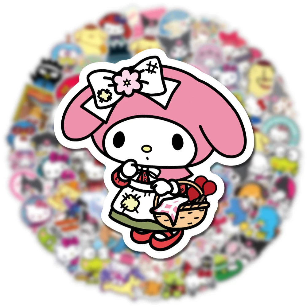 10/30/50/100pcs Kawaii Hello Kitty Stickers