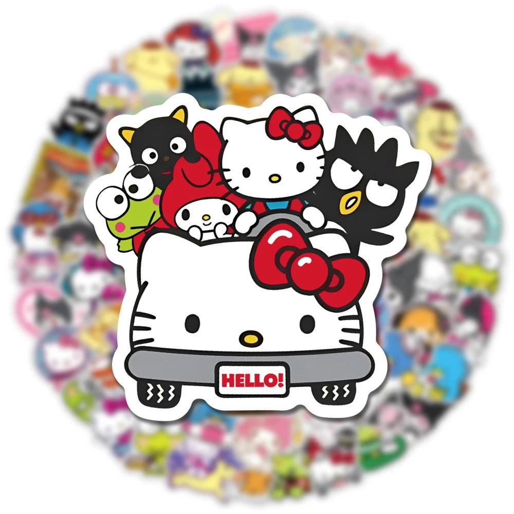 10/30/50/100pcs Kawaii Hello Kitty Stickers